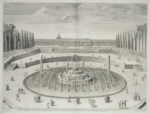 نافورة لاتون في فرساي ، 1714 ، من "Les Plans، Profiles et Elevations des Villes et Chateau de Versailles" ، محفورة من قبل جيرارد جان بابتيست سكوتين (1671-1716) ، تم نشرها في عام 1715 بواسطة F. Delamonce